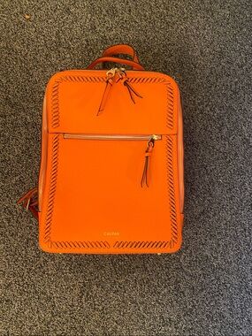 Calpak Orange Kaya Backpack